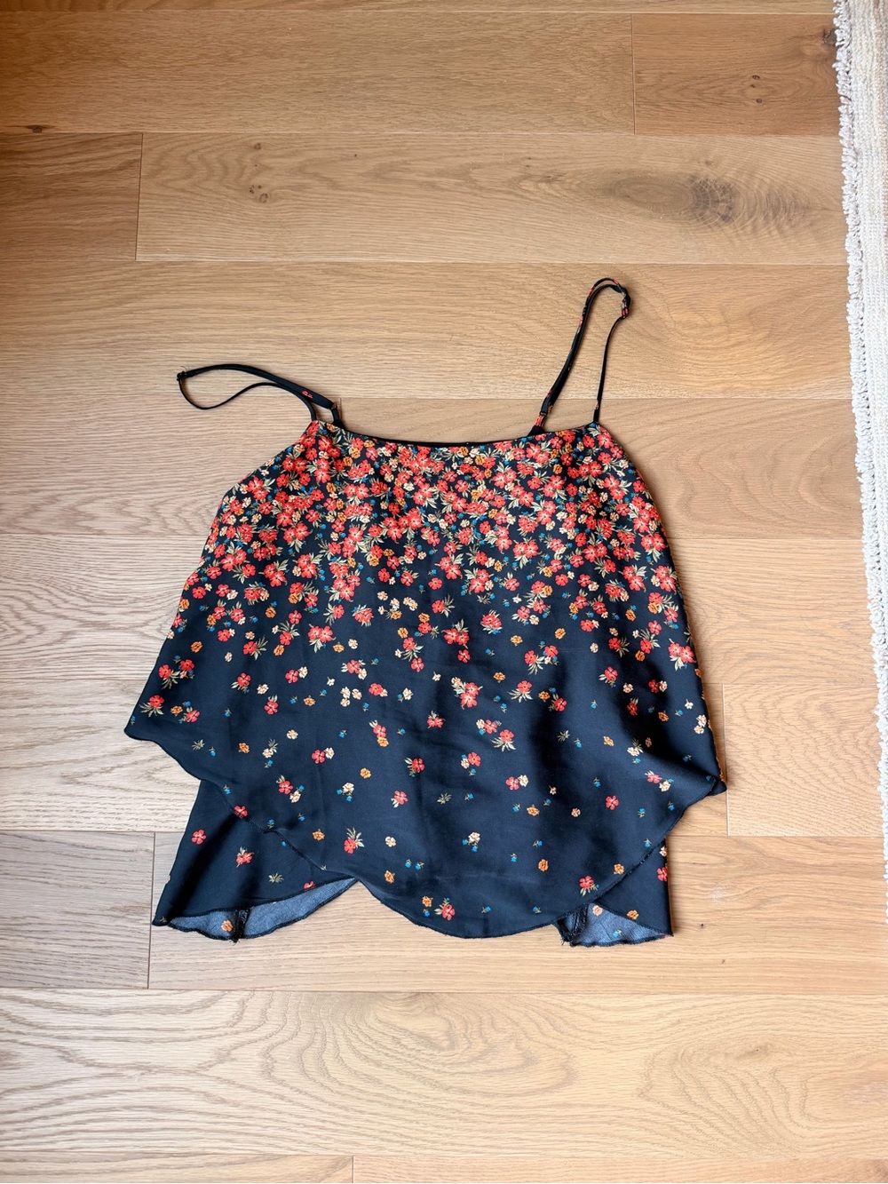 Free people Floral Spaghetti Strap Cami Top